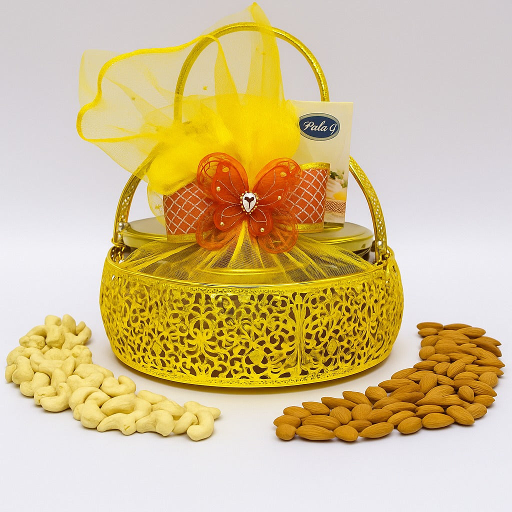 Premium Dry Fruit Gift Box | 3 Jar Hamper | Approx. 550–600g | Festive & Corporate Gifting