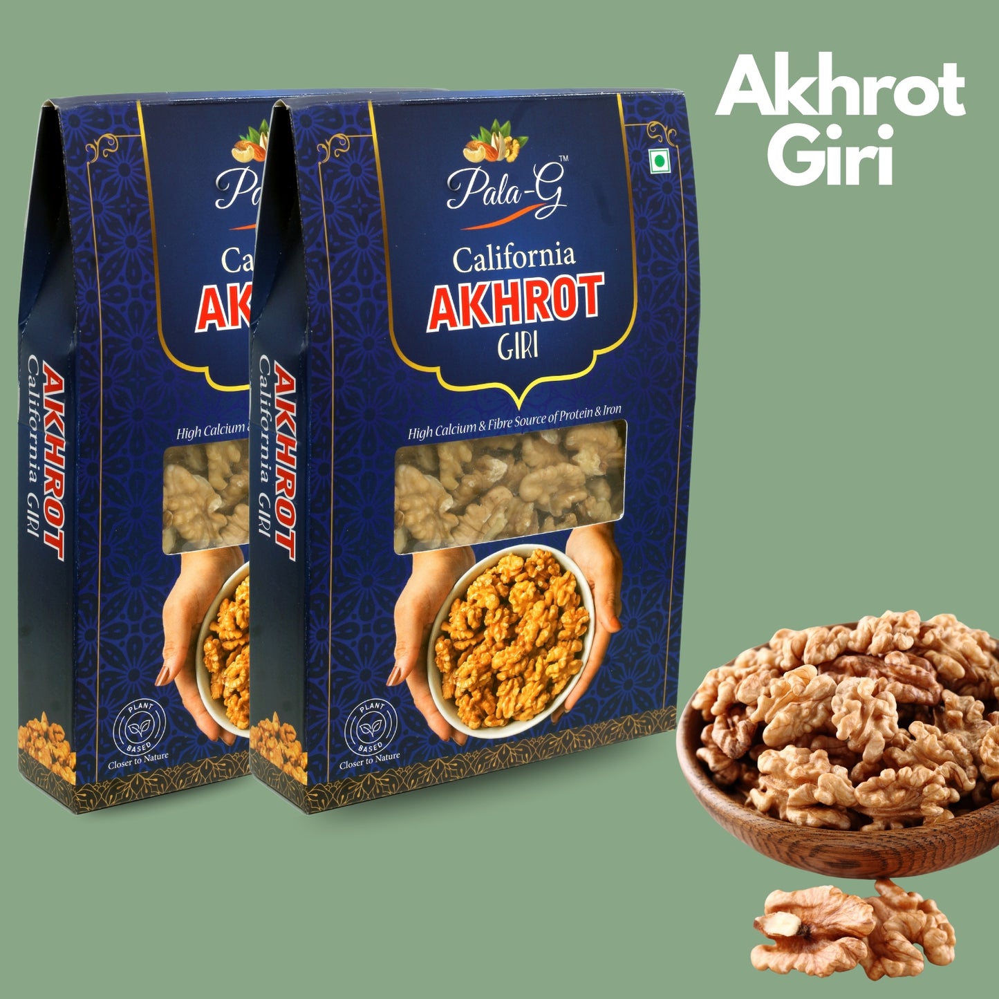 Premium Walnut Kernels (Akhrot Giri) 200g 🧠 | Fresh, Crunchy & Omega-3 Rich | Healthy Dry Fruit (Pack of 2x200g)