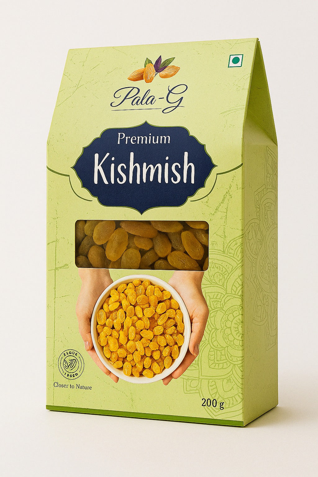 Premium Sun-Dried Raisins (Kishmish) 200g 🍇 | Naturally Sweet, Juicy & Healthy (Pack of 2x200g))