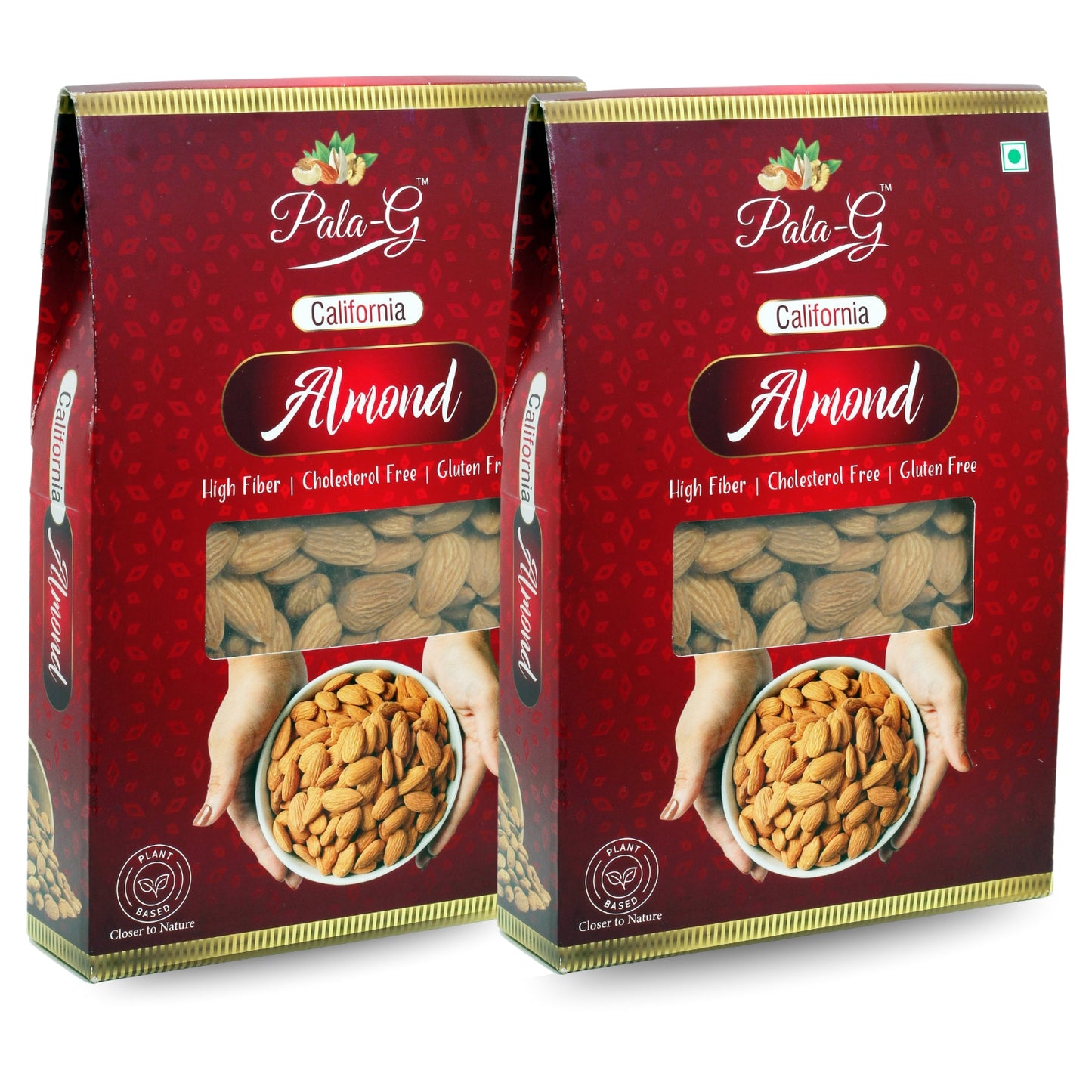 Premium Almonds (Badam) 200g 🥜 | Fresh, Crunchy & Natural | Healthy Snack for Daily Use & Gifting 🎁(Pack of 2 x 200g)