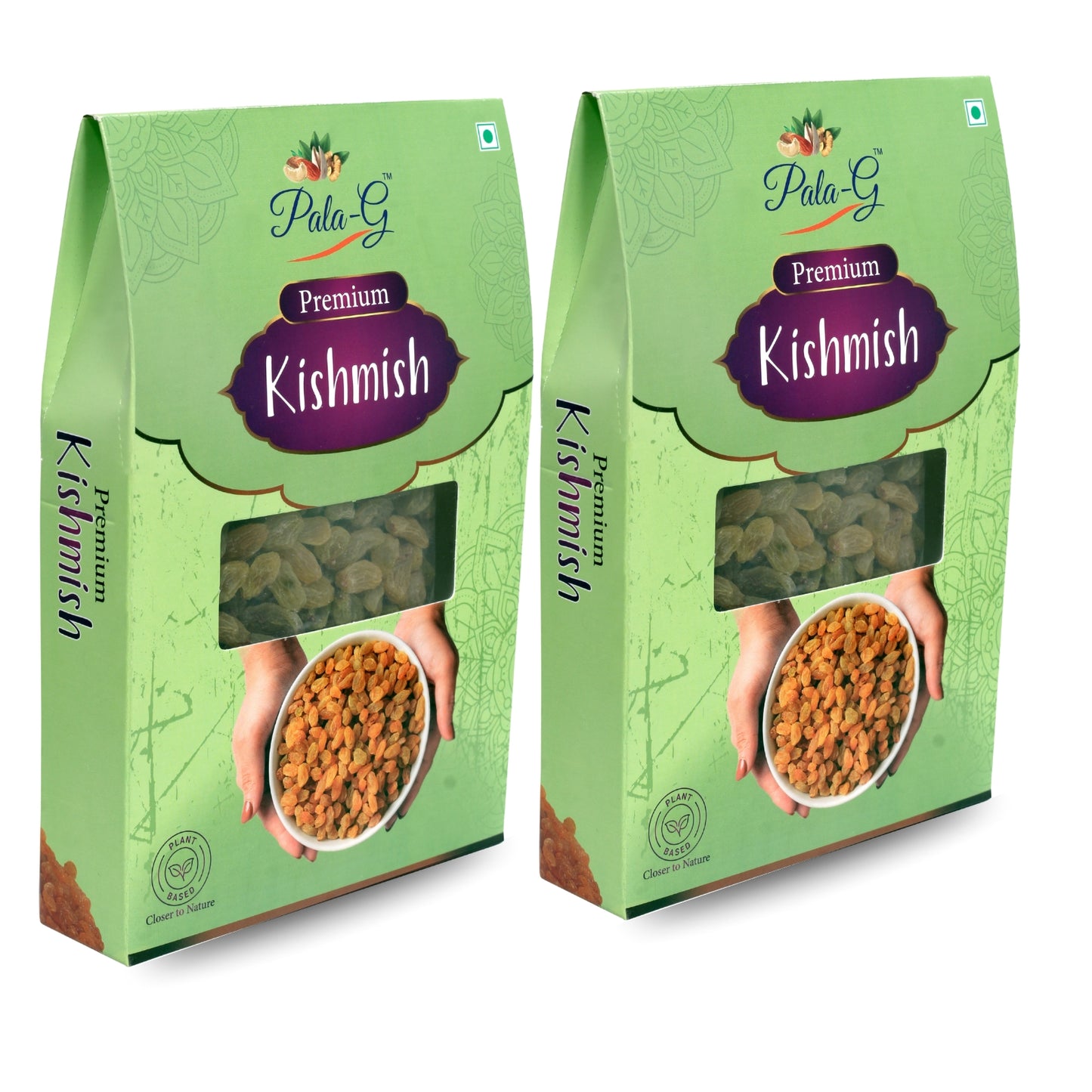 Premium Sun-Dried Raisins (Kishmish) 200g 🍇 | Naturally Sweet, Juicy & Healthy (Pack of 2x200g))