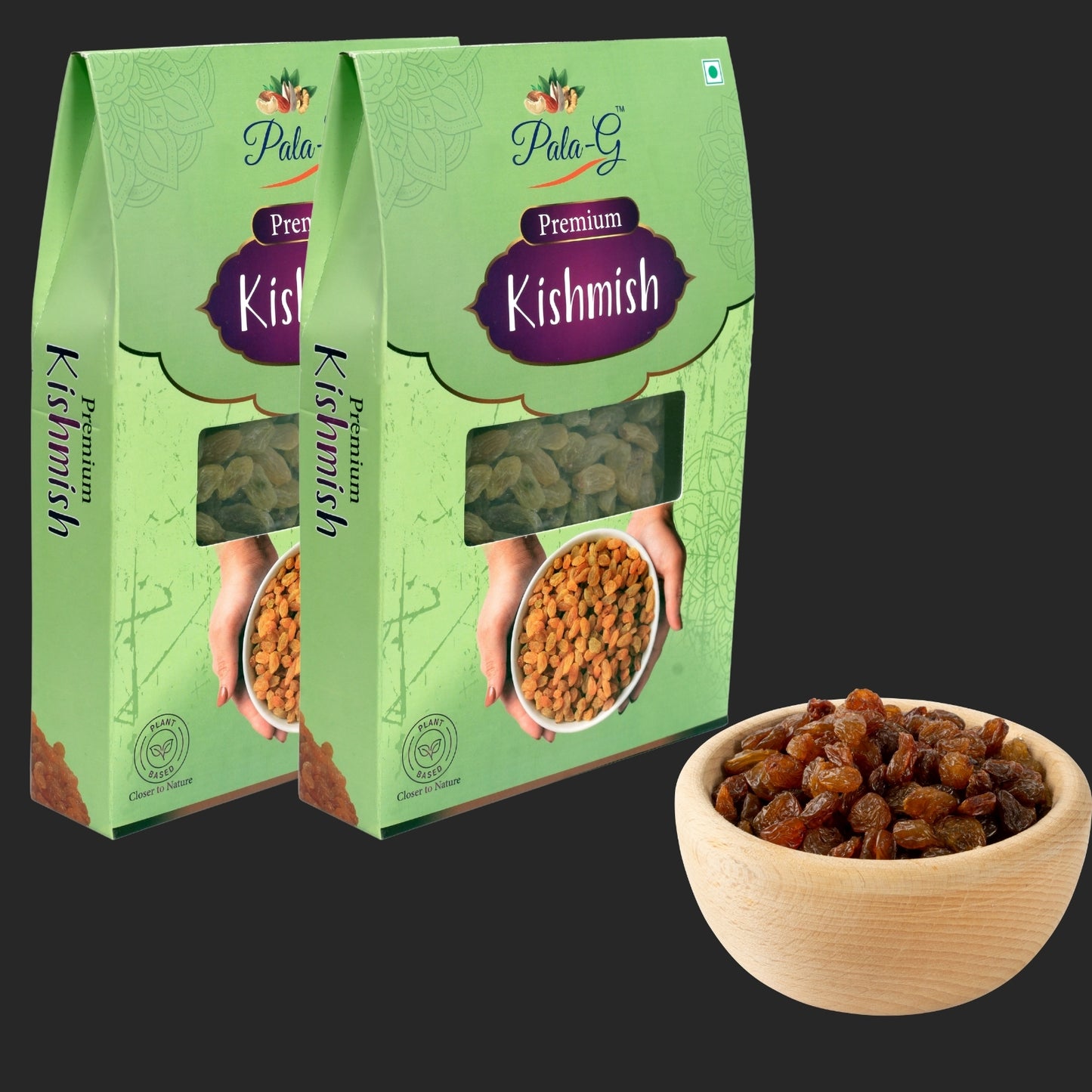 Premium Sun-Dried Raisins (Kishmish) 200g 🍇 | Naturally Sweet, Juicy & Healthy (Pack of 2x200g))