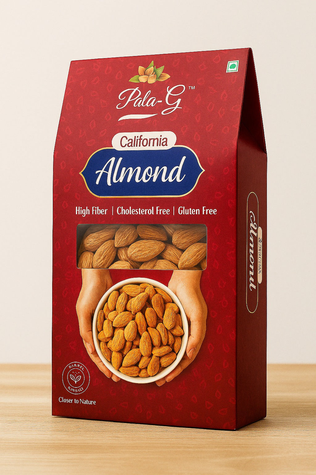 Premium Almonds (Badam) 200g 🥜 | Fresh, Crunchy & Natural | Healthy Snack for Daily Use & Gifting 🎁(Pack of 2 x 200g)